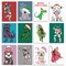 Kid-Friendly Christmas Cards - 24-Pack Fun Holiday Greeting Cards with 12 Playful Animal and Astronaut Designs, Perfect for Sharing Merry Christmas & Happy Holiday Wishes, Blank Inside for Personalized Messages - Whimsical and Cheerful Stationery Set